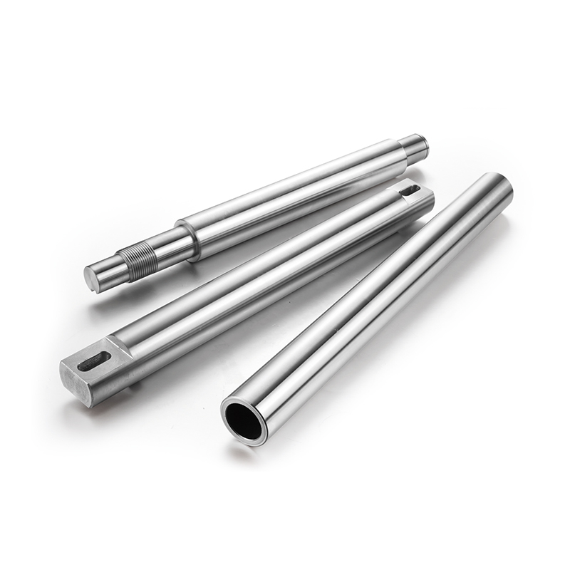 Custom machined shaft manufacturer offering threaded shafts, hollow shafts and slotted shaft components for OEM machinery and industrial motion applications.