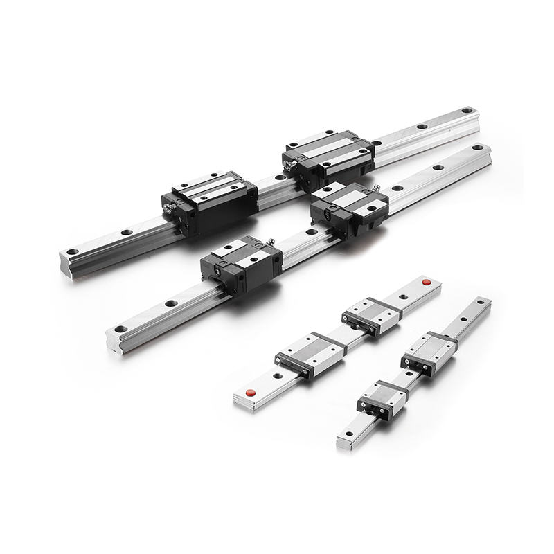 Assorted linear guideway rails and blocks in multiple sizes for automation systems, CNC equipment, and OEM machinery, suitable for bulk purchasing and industrial distributors.