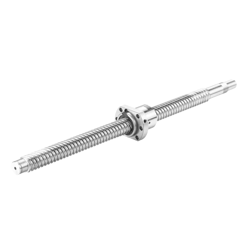 SFA series strong dust proof low noise ball screw assembly with flanged ball nut and precision threaded shaft, designed for smooth linear motion in CNC machinery, automation equipment and industrial drive systems.