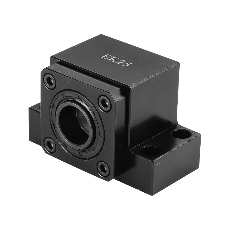 EK series fixed end ball screw bearing block designed to provide axial positioning and stable support for precision ball screw shafts.