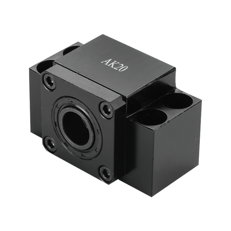 AK20 ball screw fixed end bearing block designed to provide axial positioning, shaft alignment and stable rotation in automation drive systems.
