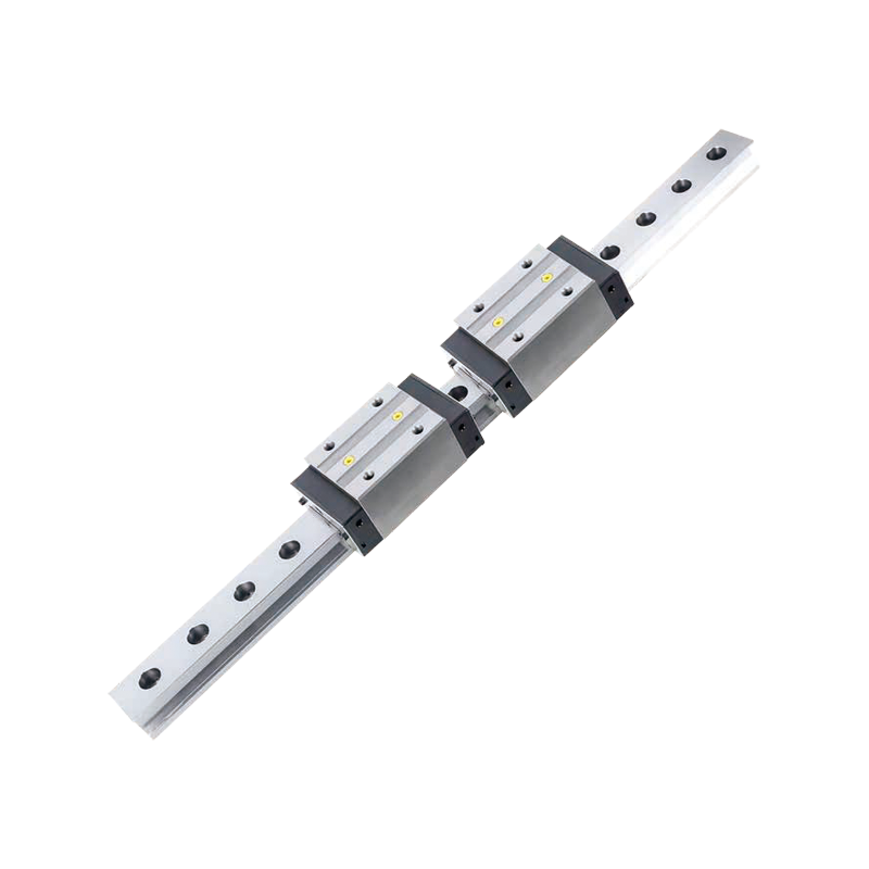 RGH CA HA series roller type linear guideway with heavy load guide blocks and precision rail, designed for high rigidity linear motion in CNC machine guideways and industrial automation equipment.